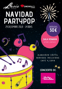 fiesta navidad partypop malaga